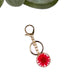 Pressed flower keychain